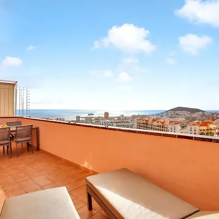 Atico De Lujo Con Gran Terraza, Piscina Climatizada Y Parking En Cristianos - Es-347-4 Arona (Tenerife)